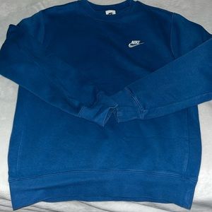Denim colored Nike crew neck